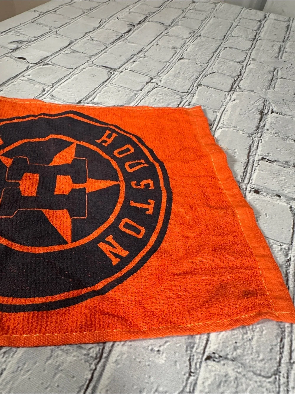 Houston Astros Orange Rally Game Towel - Silverleaf Resorts Logo